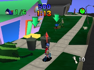 Paperboy (Europe) In game screenshot